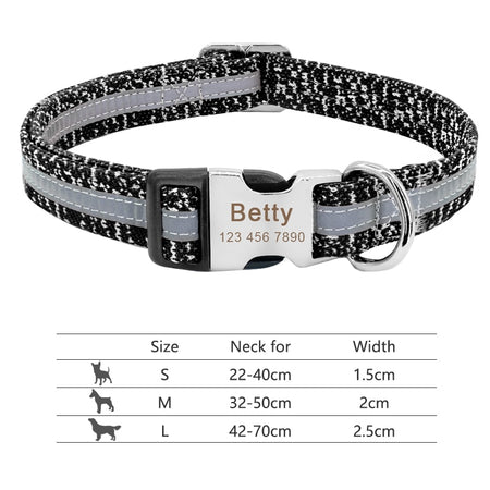 Personalized Pet Collar Engraved ID Tag  Pitbull Pug