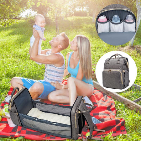 Diaper Bag Bed Multi-purpose Travel Storage Bag Baby Nappy Bag Baby Bed