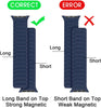 Leder Link für Apple Watch Band 44mm 40mm 41mm 45mm 42mm 38mm original Magnet Loop Armband iWatch Serie 3 5 4 SE 6 7 Armband
