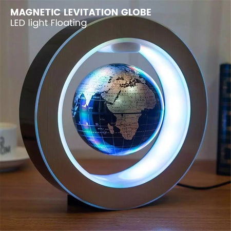 Levitating Lamp Magnetic Levitation Globe LED World Map Rotating