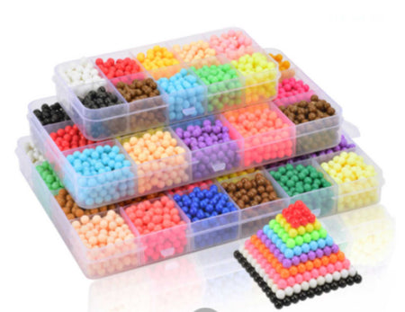 A set of Water Mist Magic Beads Children's Handmade Making DIY Magic Beads Water Sticky Beads Puzzle toys