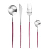 Stainless Steel Cutlery Set Western Food Tableware Luxury Fork Teaspoon Knife Cutlery Set fork spoon