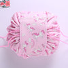 Women Drawstring Cosmetic Bag Travel Storage Makeup