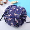 Women Drawstring Cosmetic Bag Travel Storage Makeup