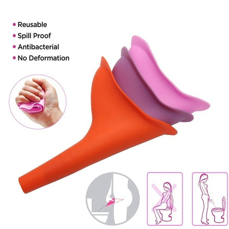 Pee Funnel For Women Standing Piss Female Urinal For Travel