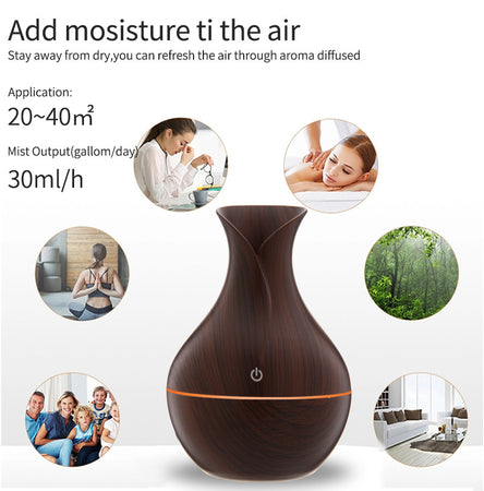 Car Home Ultrasonic Air Humidifier Aromatherapy Diffuser