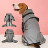 Reflektierender Regenmantel für Hunde im Freien, Sonnenschutz, hoher Kragen, Haustier-Overall