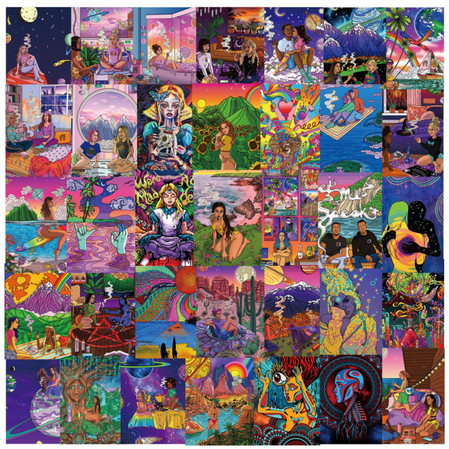50pcs Shippie Trippy Drippy Aesthetic Wall Collage Kit