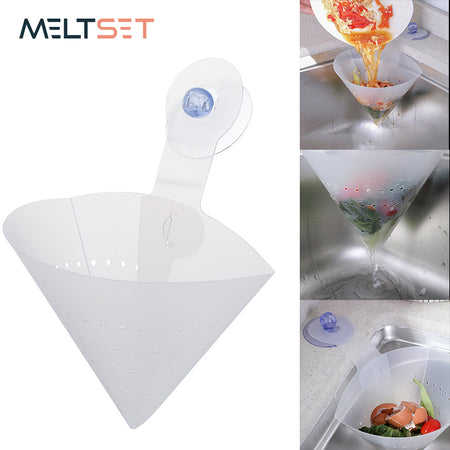 Foldable Food Vegetable Sink Stopper Drain Filter Kitchen Anti-Blocking Gadgets