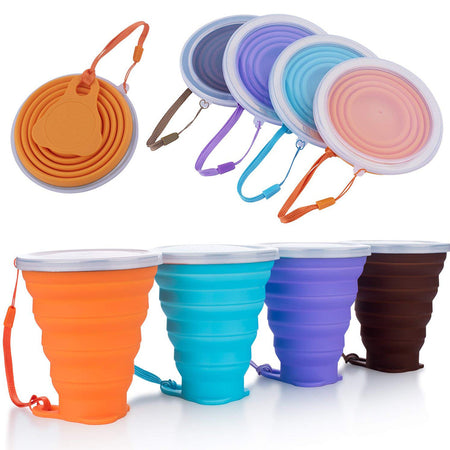 Water Cup Travel Silicone Retractable