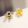 Korean  Earrings Fashion Round Flower Brinco Long Statement Wings Earrings Jewelry