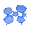 6PCS Silicone Stretch Lids Universal Silicone Food Wrap Bowl Pot Lids Silicone