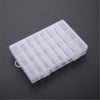 Practical Adjustable 24 Grids Compartment Plastic Storage Box Jewelry