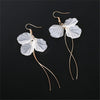 Korean  Earrings Fashion Round Flower Brinco Long Statement Wings Earrings Jewelry