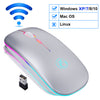 Wireless Silent Mouse LED Backlit Ergonomic Gaming Mouse For Laptop PC