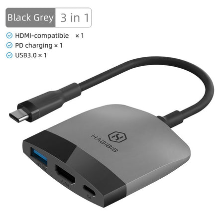 Switch Portable Docking Station USB C to 4K HDMI-compatible USB 3.0 PD for MacBook Pro
