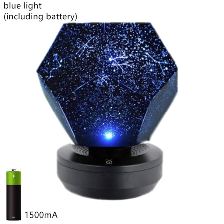 Star Projector Color Changing Geometric Table Lamp Baby Night Light Battery Remote Control