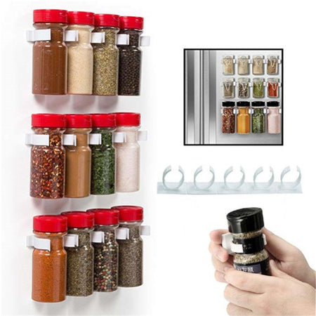 Ingredient Plastic Adhesive Clip Cabinet Organizer
