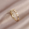 14K Real Gold Plated AAA Zircon Ring Elegant Women's Ring