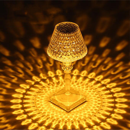 LED Diamond Table Lamp Light USB Rechargeable