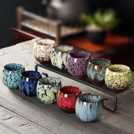 Ceramic Tea Cups Pottery Drinkware Tableware