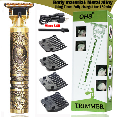 Professional Hair Barber Trimmer For Men Clipper Shaver Beard Lighter