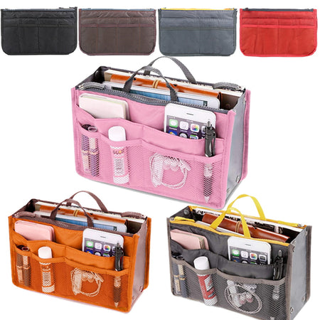 Organizer-Einsatztasche für Damen, im Freien, Reisen, Handtasche, Geldbörse, großer Liner, Make-up-Kosmetiktasche, weiblich