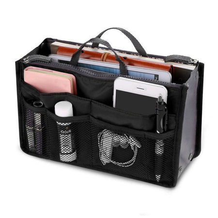 Organizer-Einsatztasche für Damen, im Freien, Reisen, Handtasche, Geldbörse, großer Liner, Make-up-Kosmetiktasche, weiblich