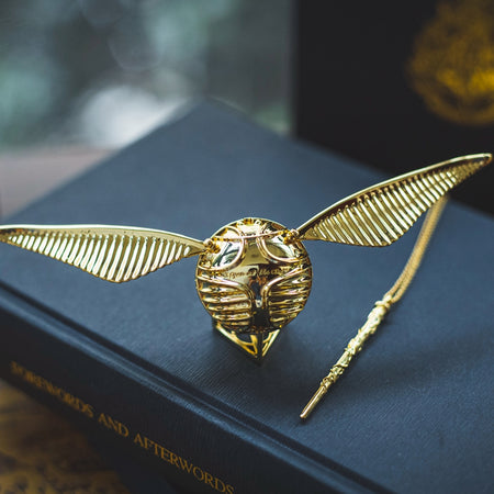 Gold Snitch Ring Box Proposal Wedding Jewelry