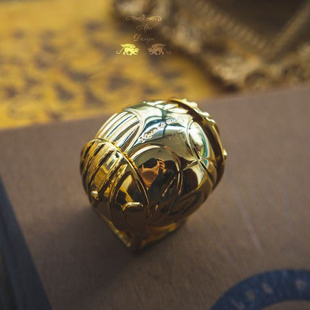 Gold Snitch Ring Box Proposal Wedding Jewelry